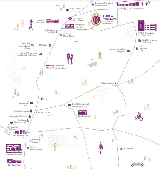 Birla Trimaya Location Map